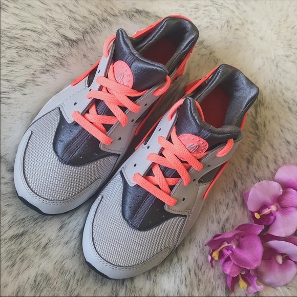 ‼️sold‼️🔥 Rare Nike Huarache Run Coral 3Y - Picture 3 of 8